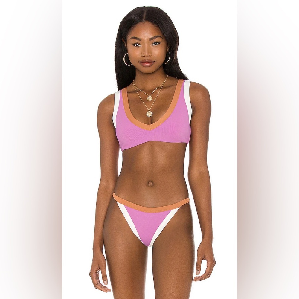 LSPACE Ribbed Lala Bikini Top and Vacay Bottom